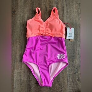 Justice Swimming Suit.  One piece. Girl’s size medium (10). New with tags!